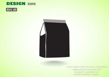 Kağıt ürün paketi web simgesi