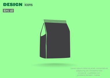 Kağıt ürün paketi web simgesi