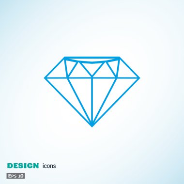 Elmas web simgesi, lüks konsepti