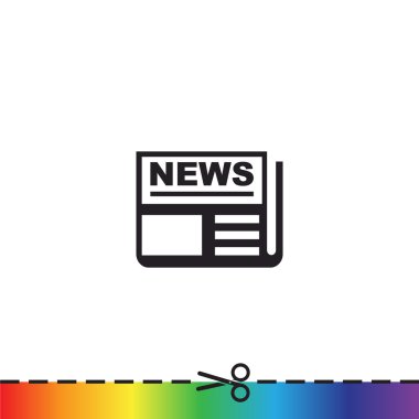 Basit gazete web simgesi