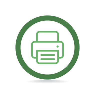 Yazıcı kağıt web simgesi ile