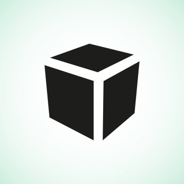 Basit küp web simgesi