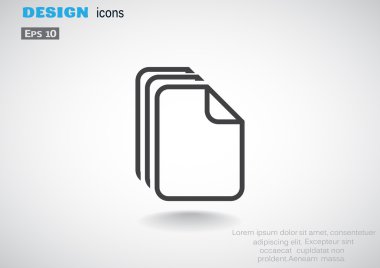 Dosyalar basit web simgesi