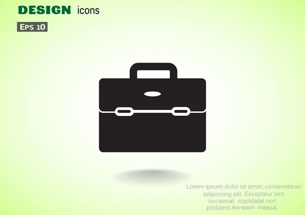 Simple briefcase web icon — Stock Vector