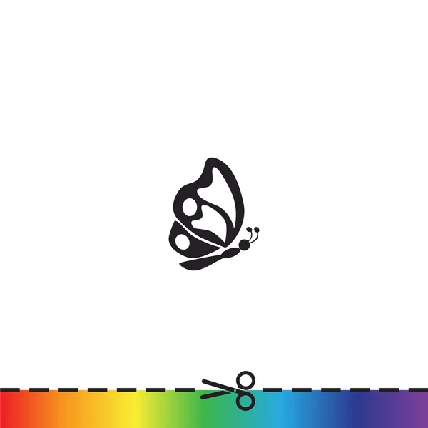 간단한 나비 웹 아이콘 — 스톡 벡터