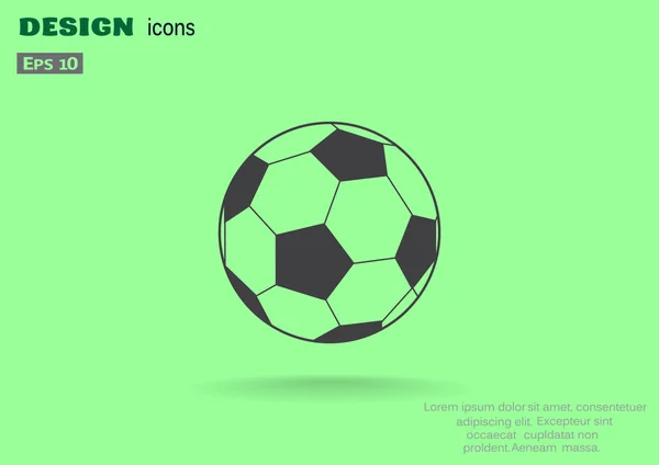 Voetbal bal web illustratie — Stockvector