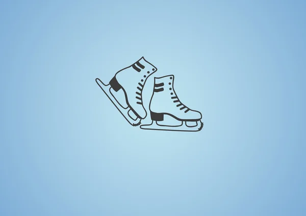 Skate shoes web icon — Stock Vector