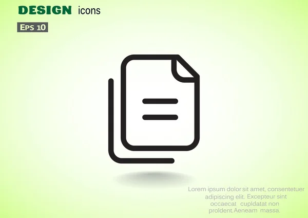 Ficheros o papeles icono web — Archivo Imágenes Vectoriales
