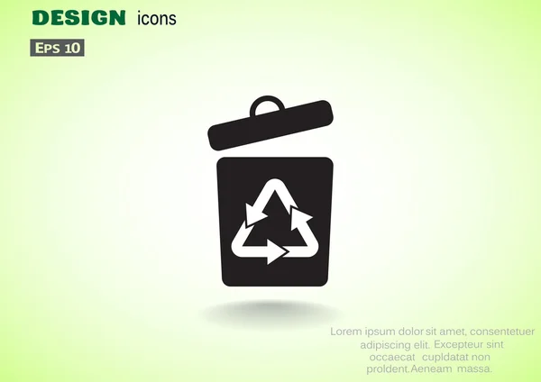 Symbole de recyclage des déchets — Image vectorielle