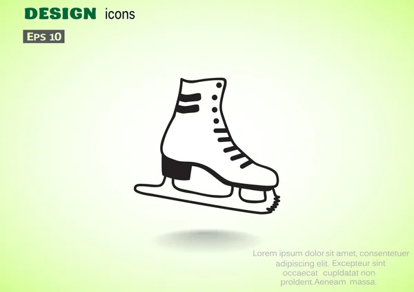 Skate zapato web icono — Vector de stock