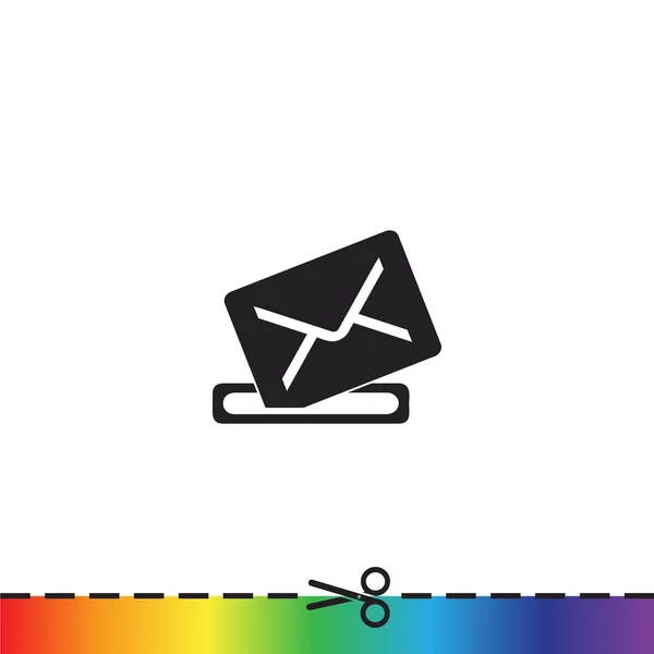 シンプルな封筒 web アイコン — ストックベクタ