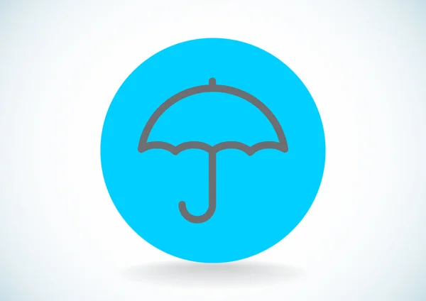 Simple outline umbrella web icon — Stock Vector