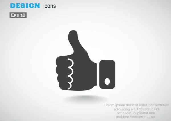 Thumb up web icon — Stock Vector