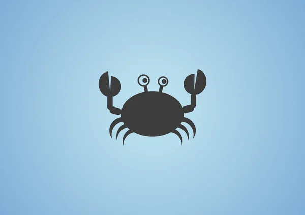 Icône web de crabe caniche — Image vectorielle