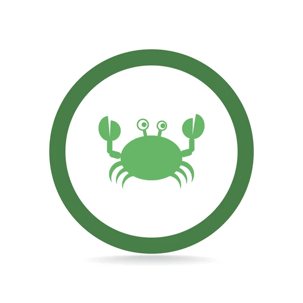 Doodle krab web pictogram — Stockvector