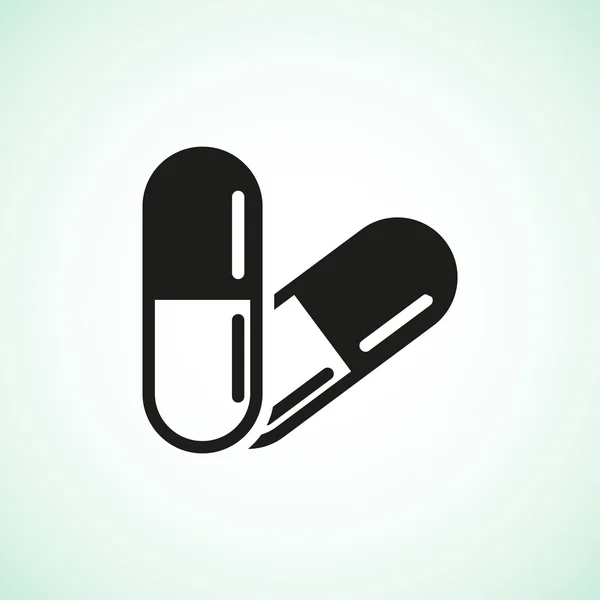 Medical pills web icon — Stock Vector