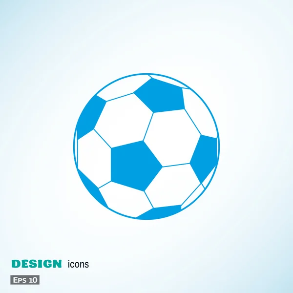 Calcio palla web illustrazione — Vettoriale Stock