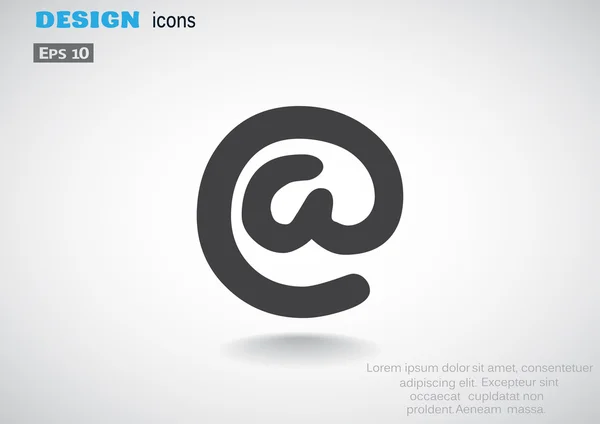 Signo de correo electrónico icono web — Archivo Imágenes Vectoriales
