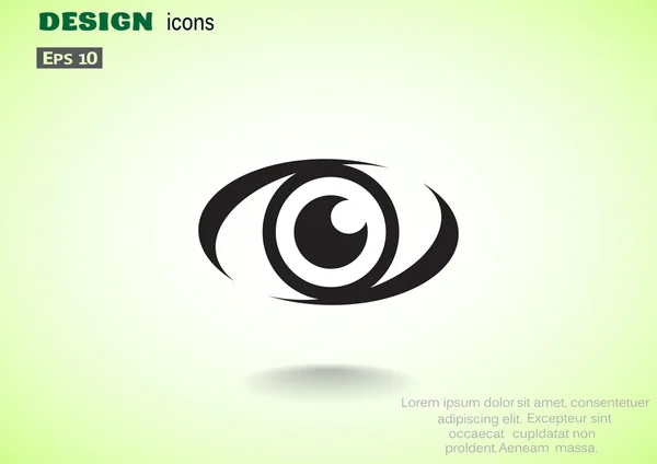 Regarder l'icône du web oeil — Image vectorielle