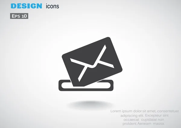 Simple envelope web icon — Stock Vector