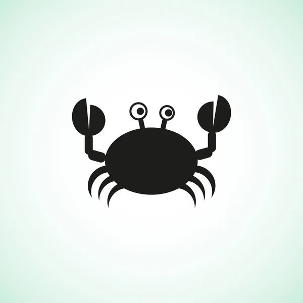 Doodle crab web icon — Stock Vector