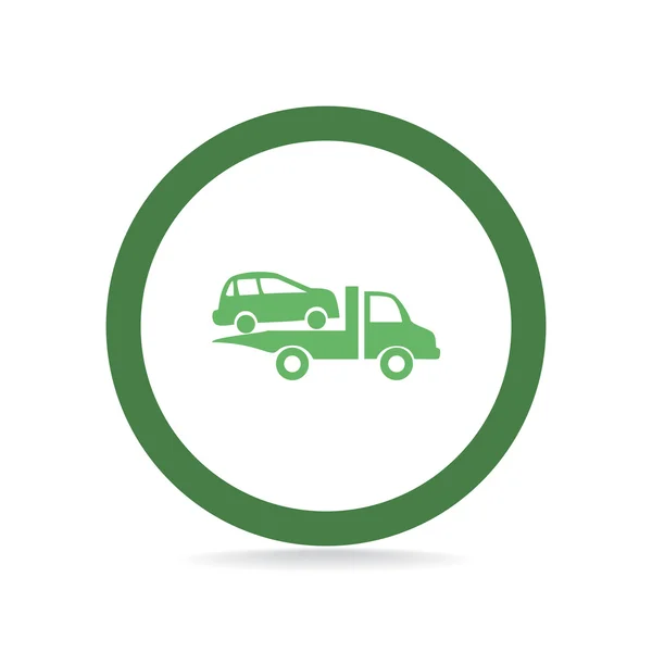 Car evacuation web icon — Stock Vector