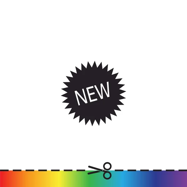 New sticker label icon — Stock Vector