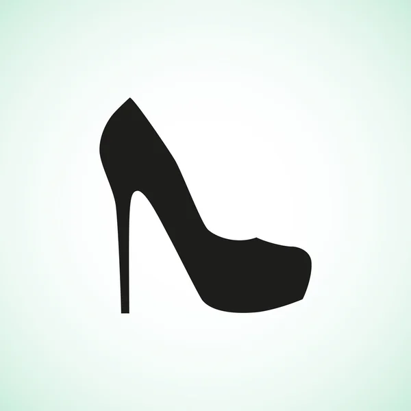 Kvinnliga sko spindelväv ikonen — Stock vektor