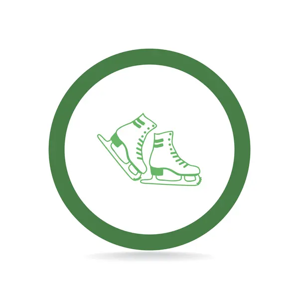 Skate schoenen web pictogram — Stockvector