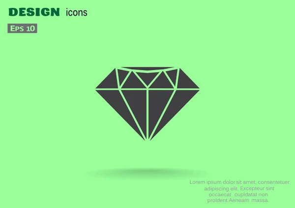 钻石 web 图标，豪华概念 — 图库矢量图片
