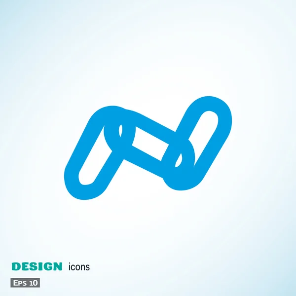 Icono web de cadena simple — Vector de stock