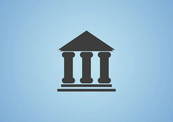 Budynek ikony symbol banku — Wektor stockowy