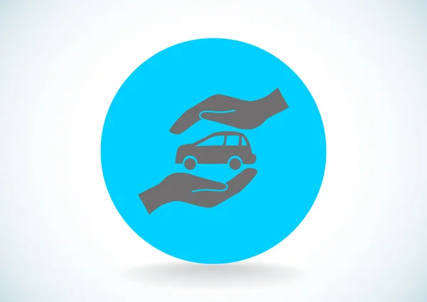 汽车保护概念图标 — 图库矢量图片