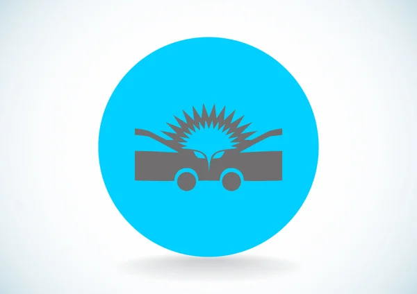 Auto accident web icon — Stock Vector