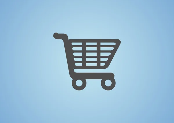 Carrito de compras icono web simple — Archivo Imágenes Vectoriales