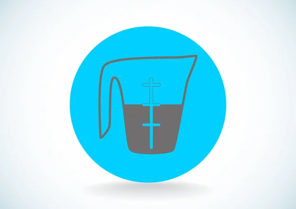 액체 아이콘 측정 컵 — 스톡 벡터
