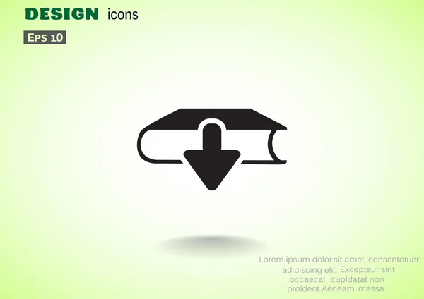 Descargar libro icono web — Archivo Imágenes Vectoriales