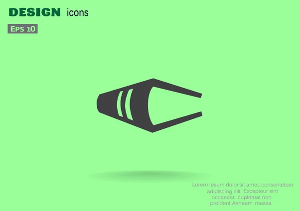 Icône web livre Cosed — Image vectorielle