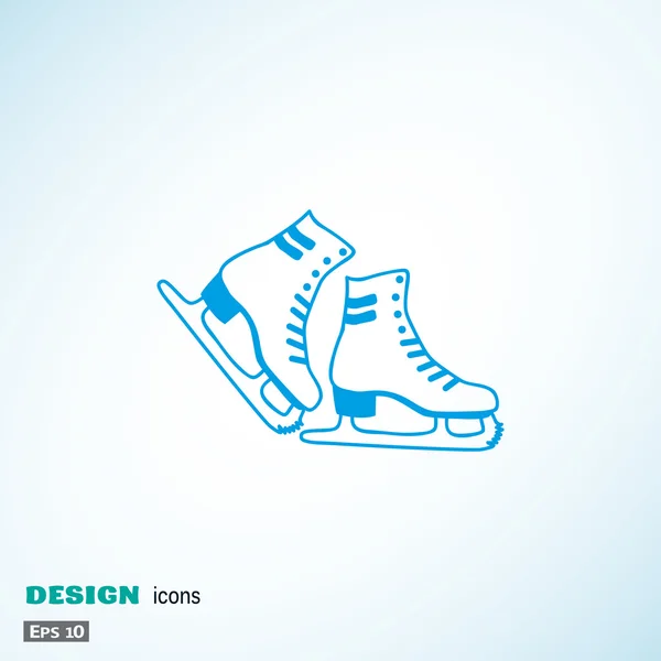 Skate zapatos icono web — Vector de stock