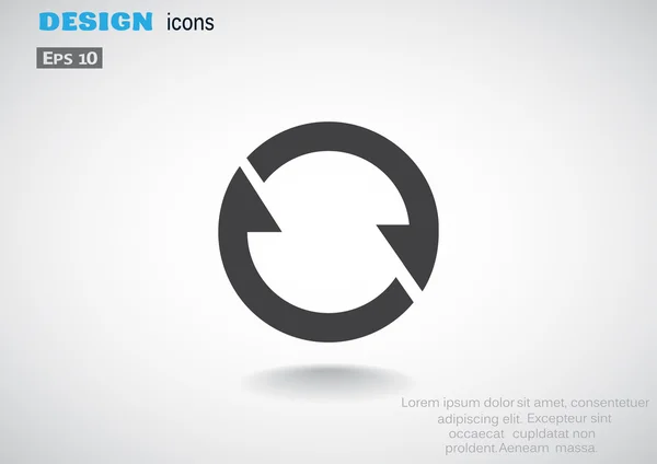 Cirkel met pijlen web pictogram — Stockvector