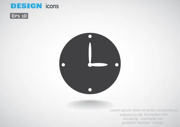 Reloj simple icono web — Archivo Imágenes Vectoriales