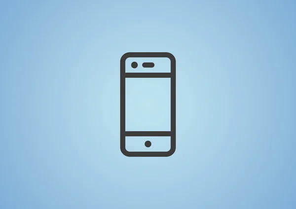 Einfaches Smartphone-Web-Symbol — Stockvektor