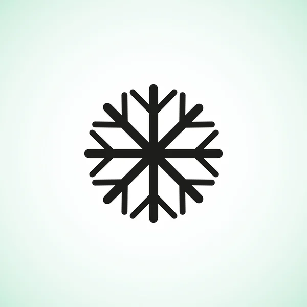 Schneeflocke einfaches Web-Symbol — Stockvektor