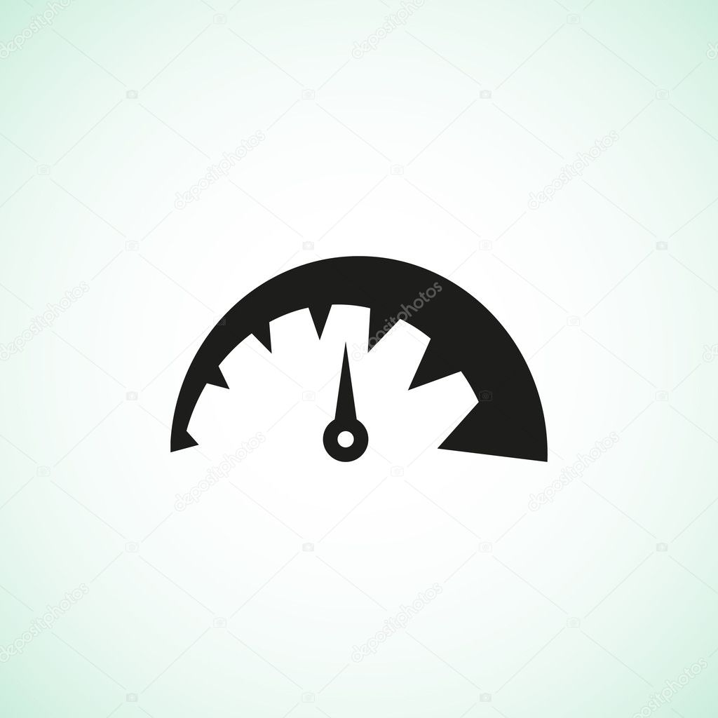 Simple speedometer web icon