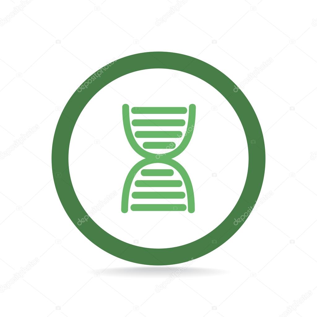 DNA genetics web icon