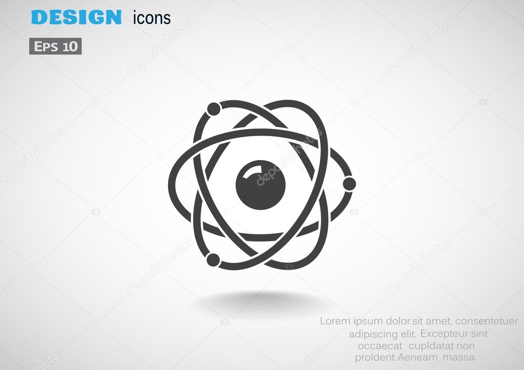 Atoms sign, nuclear concept