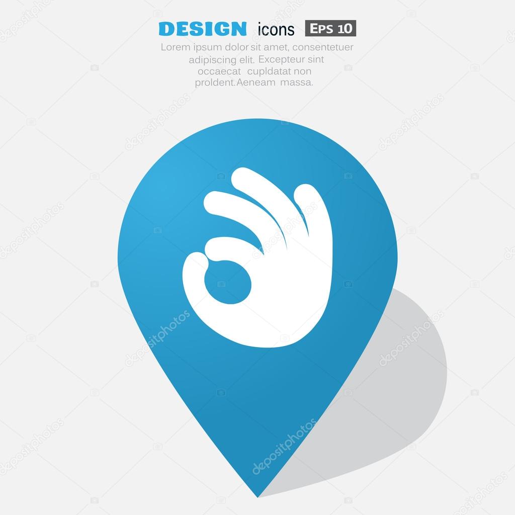 Ok gesture web icon