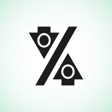 Yüzde işareti ile okları