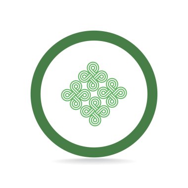 Eğrisi simetrik şekiller desen