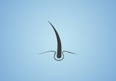 Hasarlı saçın web simgesi